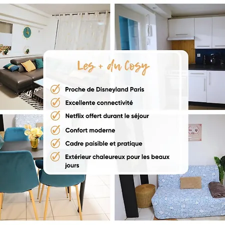 Le Refuge A 8min Disneyland - Parking - 6 Personnes דירה *